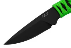 ANV Knives P100 Sleipner Cerakote, Neon Green Paracord, P100-043, Black Kydex Sheath, Cuchillo De Cuello -Mejor Cuchillos Tienda ANVP100 043 03 anv