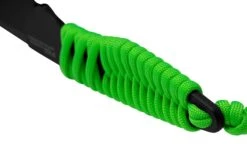 ANV Knives P100 Sleipner Cerakote, Neon Green Paracord, P100-043, Black Kydex Sheath, Cuchillo De Cuello -Mejor Cuchillos Tienda ANVP100 043 04 anv