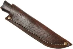 Autine Damascus Bushcrafter, Wengé, Damast, Brown RH Sheath, Cuchillo Bushcraft -Mejor Cuchillos Tienda AT BUS WNG DAM 07 autine at bus wng dam 07