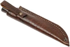 Autine Damascus Bushcrafter, Wengé, Damast, Brown RH Sheath, Cuchillo Bushcraft -Mejor Cuchillos Tienda AT BUS WNG DAM 08 autine at bus wng dam 08