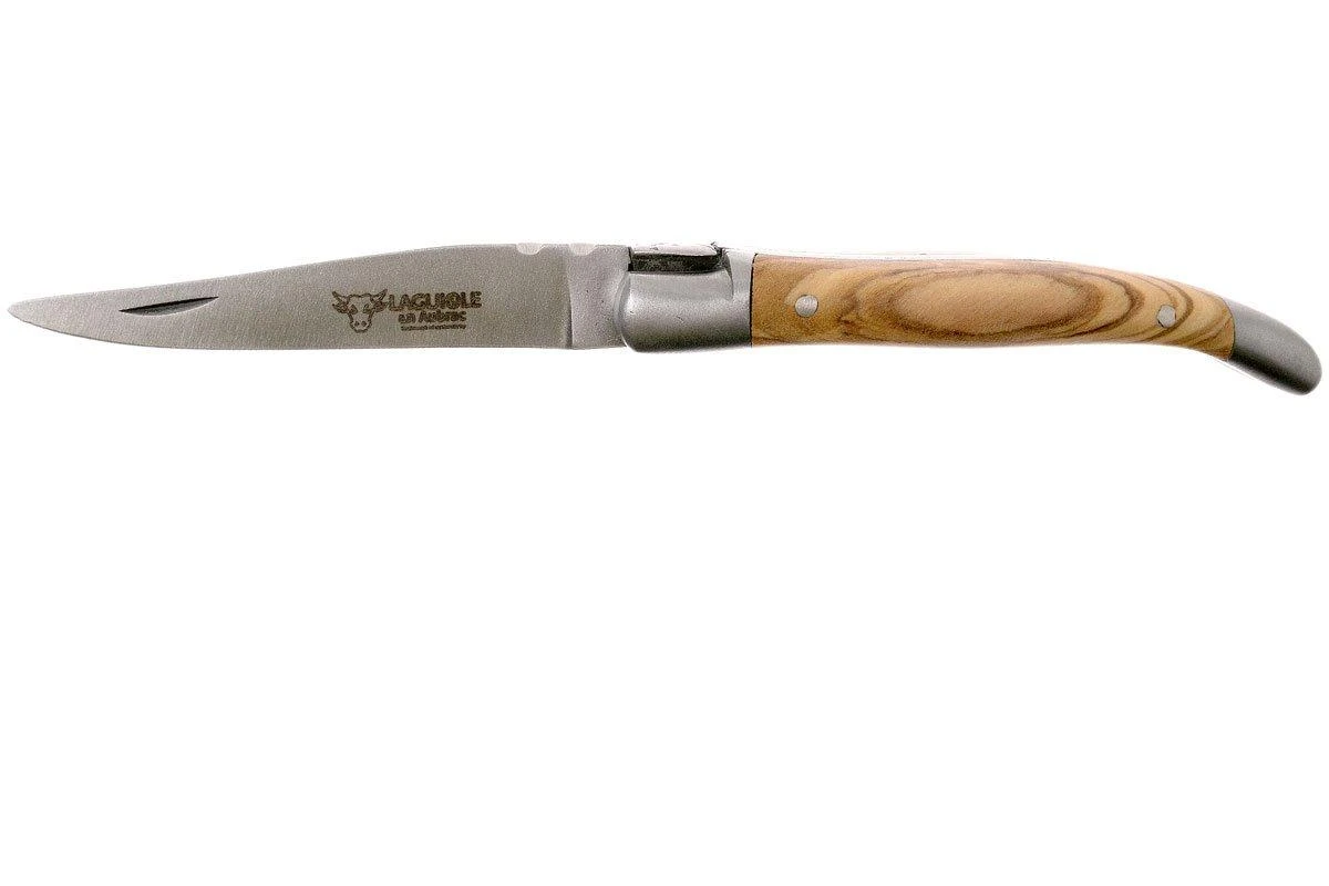 Laguiole en Aubrac navaja 7 cm de madera de olivo, L0207OLI-SSB1 Laguiole En Aubrac Navaja 7 Cm De Madera De Olivo, L0207OLI-SSB1 -Mejor Cuchillos Tienda AUL0207OLI SSB1 01 laguiole en aubrac aul0207oli ssb1 01
