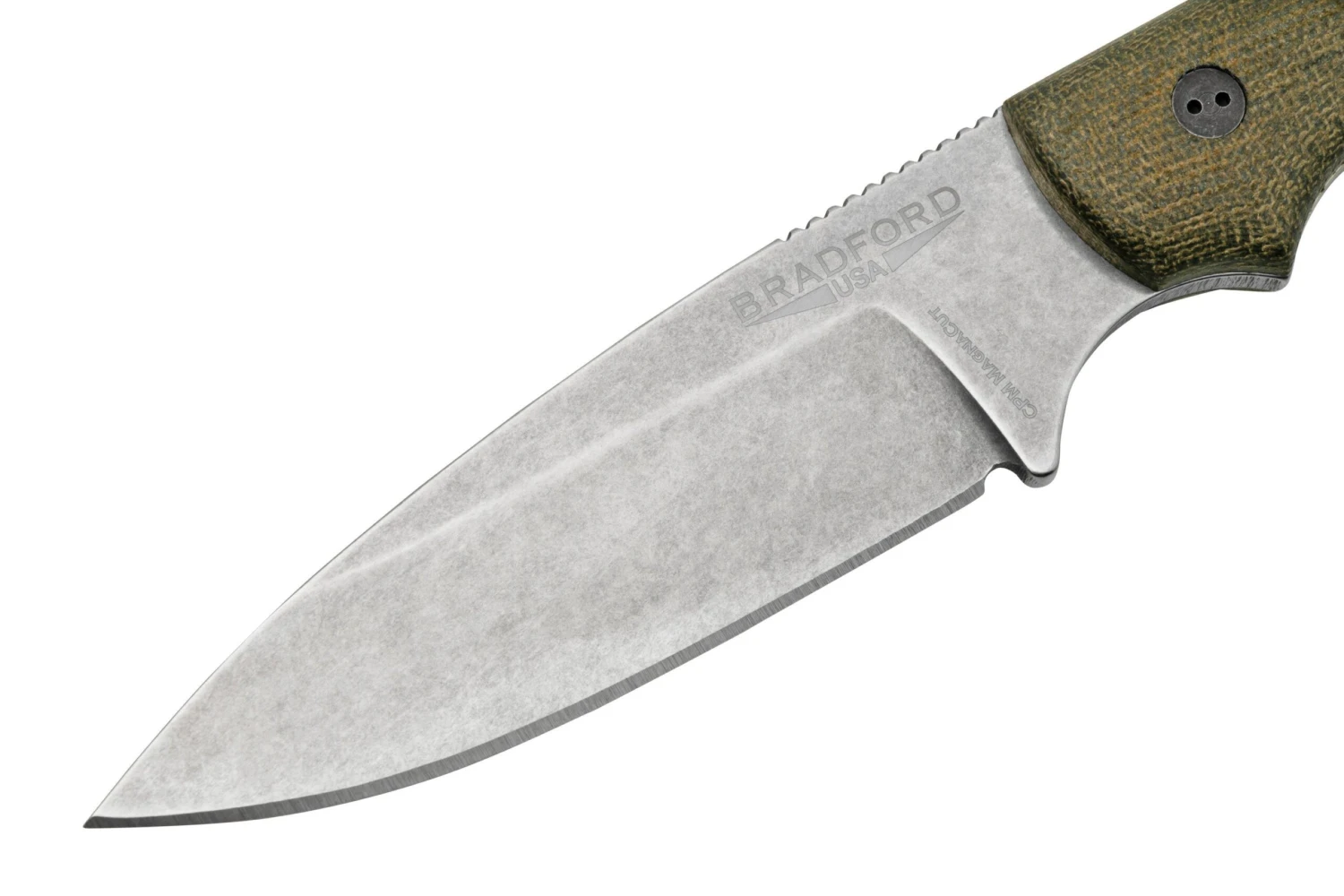 Bradford Knives Guardian 3, 32S-102-MC MagnaCut Sabre Stonewashed, 3D OD Green Micarta, cuchillo fijo Bradford Knives Guardian 3, 32S-102-MC MagnaCut Sabre Stonewashed, 3D OD Green Micarta, Cuchillo Fijo -Mejor Cuchillos Tienda BDK 32S 102 MC 03 brandford scaled