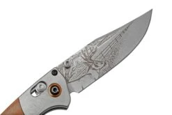 Benchmade Mini Crooked River Whitetail Limited Edition Artist Series 15085-2202, Navaja De Caza, Casey Underwood Diseño -Mejor Cuchillos Tienda BE15085 2202 06 benchmade