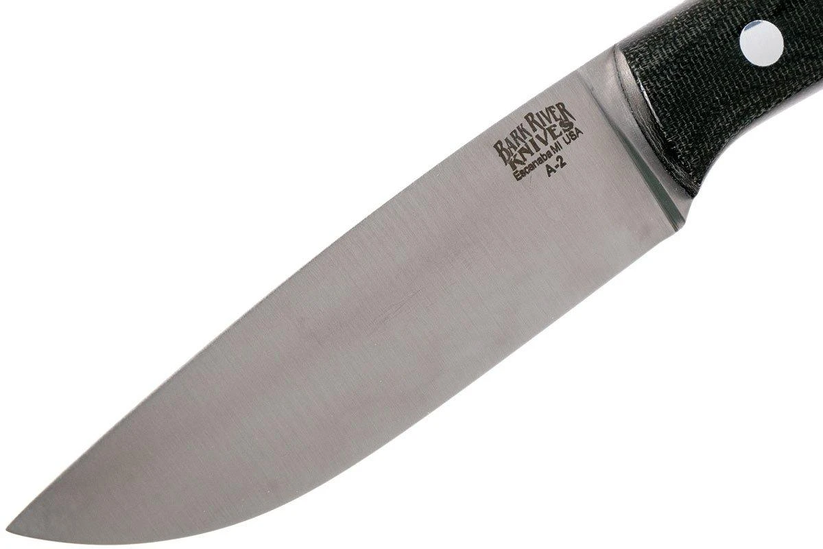 Bark River Fox River A2, Black Canvas Micarta cuchillo de caza Bark River Fox River A2, Black Canvas Micarta Cuchillo De Caza -Mejor Cuchillos Tienda BRK01 113BRKC 03 bark river brk01 113brkc 03