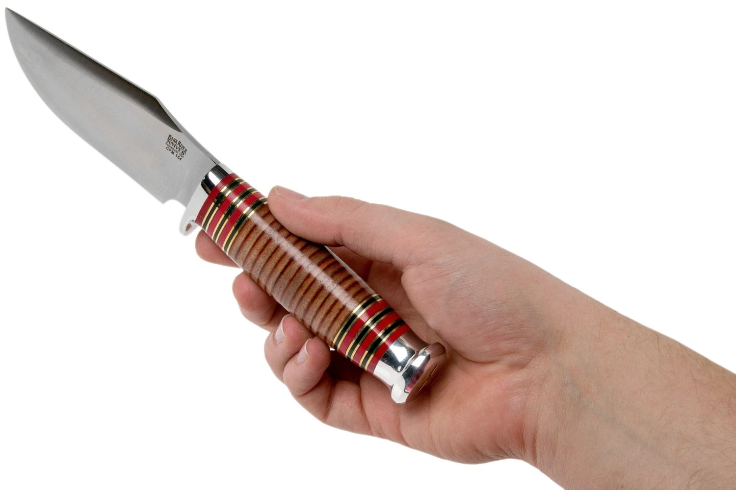 Bark River Trailmate 2 CPM154 Stacked Leather cuchillo de caza Bark River Trailmate 2 CPM154 Stacked Leather Cuchillo De Caza -Mejor Cuchillos Tienda BRK01 253SDL 06 bark river knives scaled