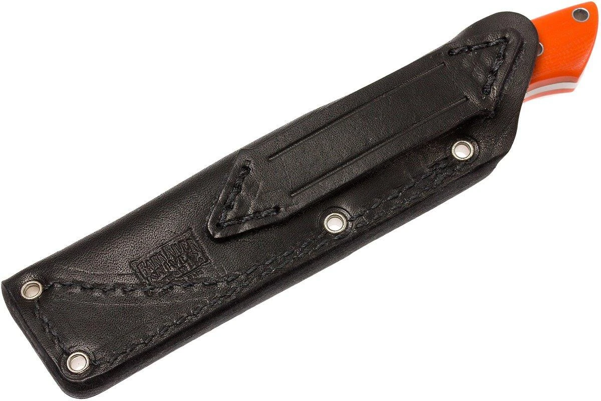Bark River Mini Canadian A2, Blaze Orange G10, Hollow pins, funda negra Bark River Mini Canadian A2, Blaze Orange G10, Hollow Pins, Funda Negra -Mejor Cuchillos Tienda BRK03 133O10 HP 08 bark river brk03 133o10 hp 08