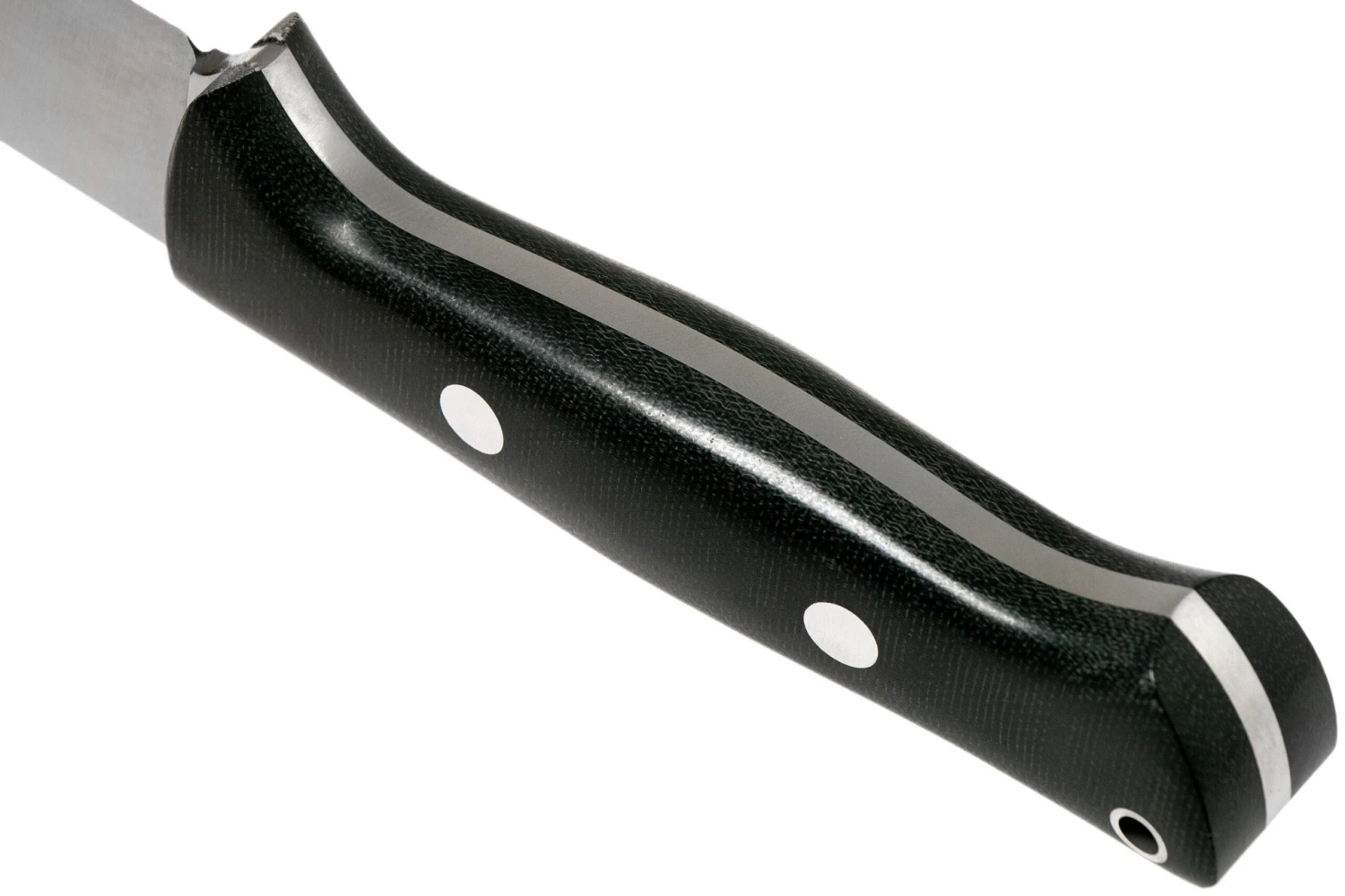 Bark River Bravo 1 LT Hunter CPM 3V, Black Canvas micarta, funda marrón Bark River Bravo 1 LT Hunter CPM 3V, Black Canvas Micarta, Funda Marrón -Mejor Cuchillos Tienda BRK07 121BRKC 04 bark river knives scaled