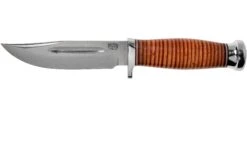 Bark River Boone CPM 3V Stacked Leather, Single Quillion Cuchillo De Exterior