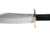 Bark River V-44 Bowie A2 Black Canvas Micarta, Brass Double Quillion, Cuchillo Bowie