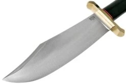 Bark River V-44 Bowie A2 Black Canvas Micarta, Brass Double Quillion, Cuchillo Bowie -Mejor Cuchillos Tienda BRK08 231BKC BDQ 03 bark river knives