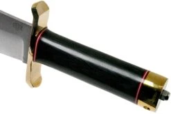 Bark River V-44 Bowie A2 Black Canvas Micarta, Brass Double Quillion, Cuchillo Bowie -Mejor Cuchillos Tienda BRK08 231BKC BDQ 05 bark river knives