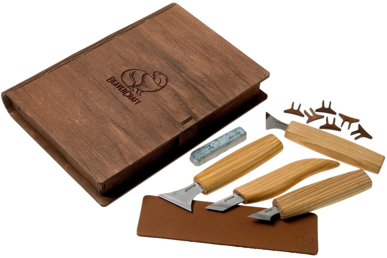 BeaverCraft Geometric Wood Carving Set S05 Juego de talla de madera con libro de almacenamiento de madera BeaverCraft Geometric Wood Carving Set S05 Juego De Talla De Madera Con Libro De Almacenamiento De Madera -Mejor Cuchillos Tienda BVS05BOOK 01 beavercraft scaled