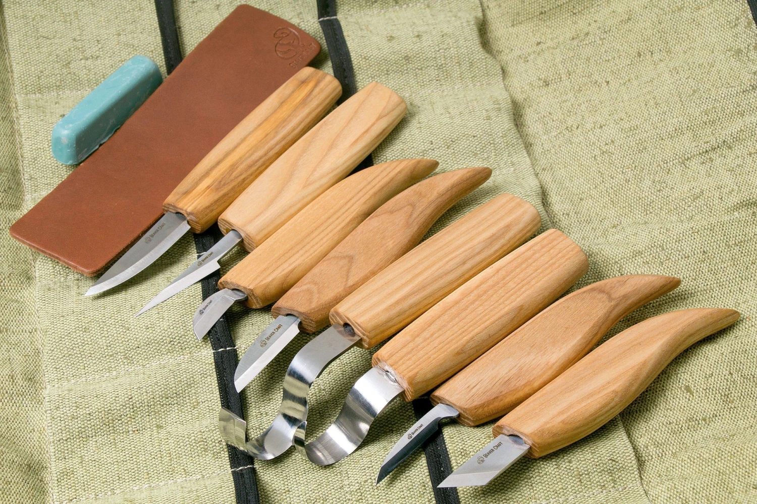 BeaverCraft Wood Carving Set de 8 cuchillos S08, set de tallado de madera BeaverCraft Wood Carving Set De 8 Cuchillos S08, Set De Tallado De Madera -Mejor Cuchillos Tienda BVS08 01 beavercraft scaled
