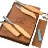BeaverCraft Professional Spoon And Kuksa Carving Set S43 Libro, Juego De Tallado De Madera Con Libro De Almacenamiento De Madera