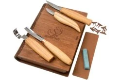 BeaverCraft Professional Spoon And Kuksa Carving Set S43 Libro, Juego De Tallado De Madera Con Libro De Almacenamiento De Madera