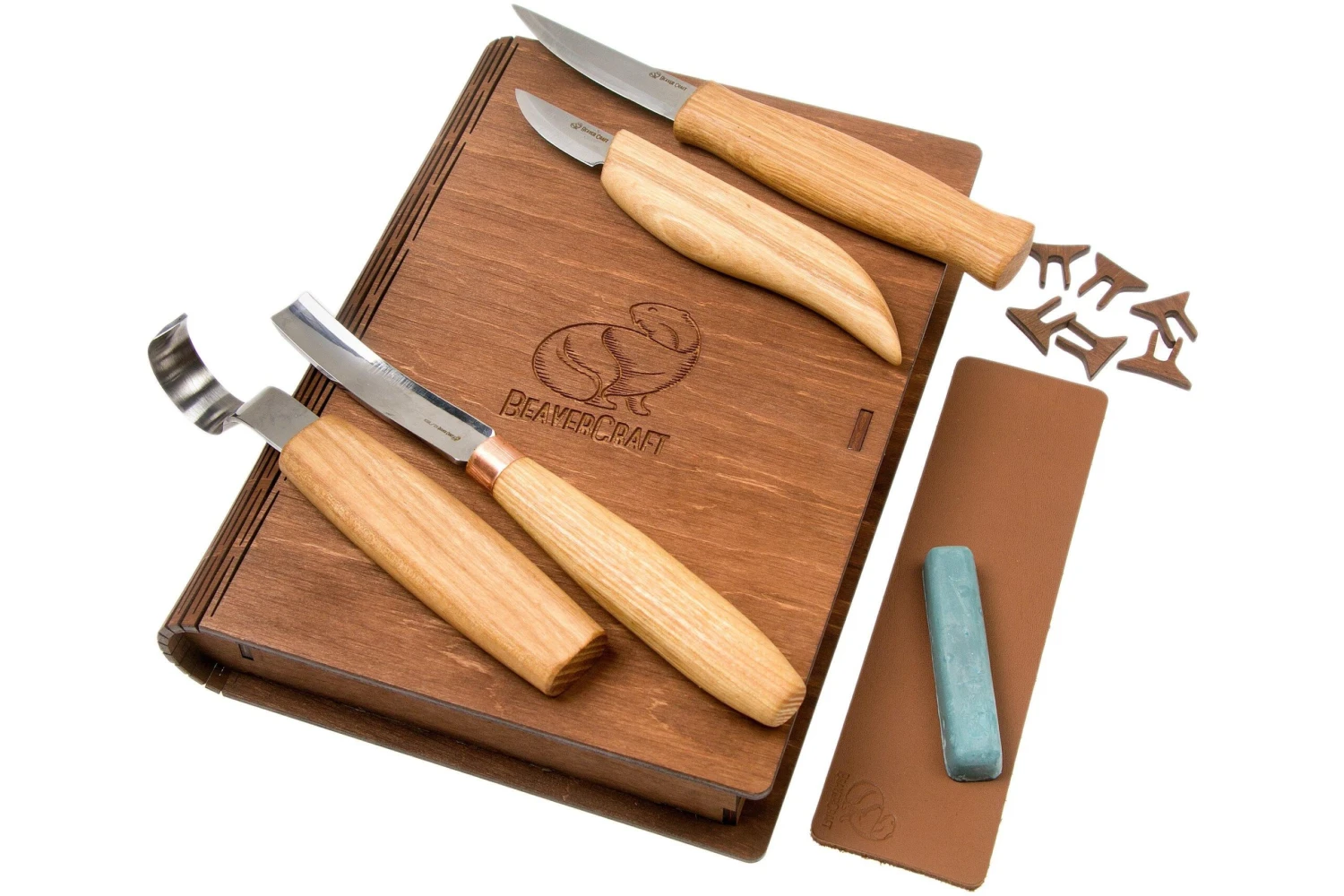 BeaverCraft Professional Spoon and Kuksa Carving Set S43 Libro, juego de tallado de madera con libro de almacenamiento de madera BeaverCraft Professional Spoon And Kuksa Carving Set S43 Libro, Juego De Tallado De Madera Con Libro De Almacenamiento De Madera -Mejor Cuchillos Tienda BVS43BOOK 01 beavercraft scaled