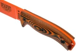 ESEE Model 6 Orange Blade 3D Neon Orange-Black G10 Cuchillo De Supervivencia 6POR-006 Funda Negra + Clip Plate -Mejor Cuchillos Tienda EE 6POR 006 05 esee knives