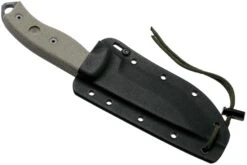 ESEE Model 5 Tactical Gunsmoke, Desert Tan Handle 5P-TG Con Funda Kydex + Clip De Cinturón -Mejor Cuchillos Tienda EE ESEE 5P TG 08 esee knives