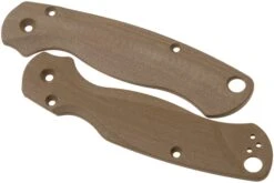 Flytanium Spyderco Paramilitary 2 Lotus Scales, Marrón Tierra G10