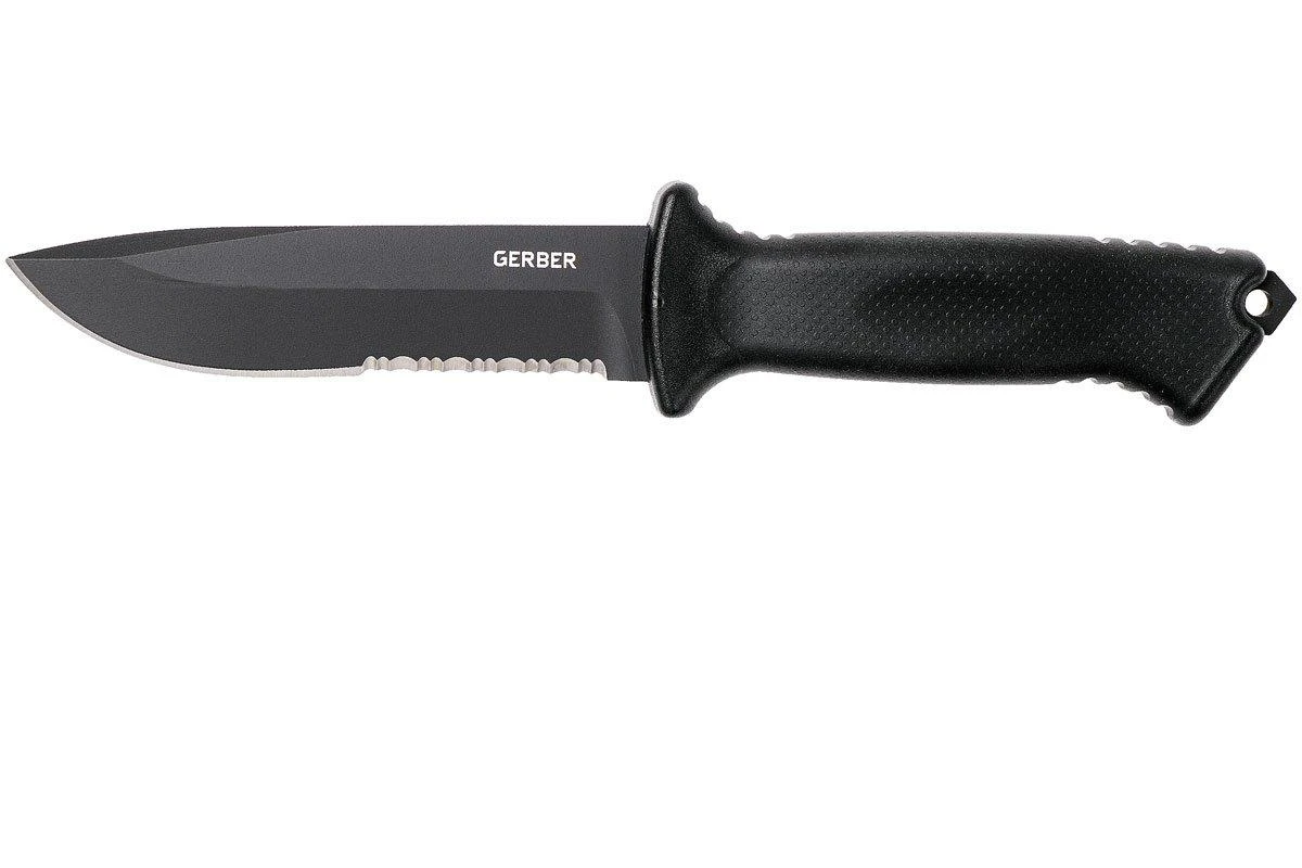 Gerber Prodigy Fixed Blade Black Serrated 22-01121 cuchillo fijo Gerber Prodigy Fixed Blade Black Serrated 22-01121 Cuchillo Fijo -Mejor Cuchillos Tienda GE22 01121 01 gerber ge22 01121 01