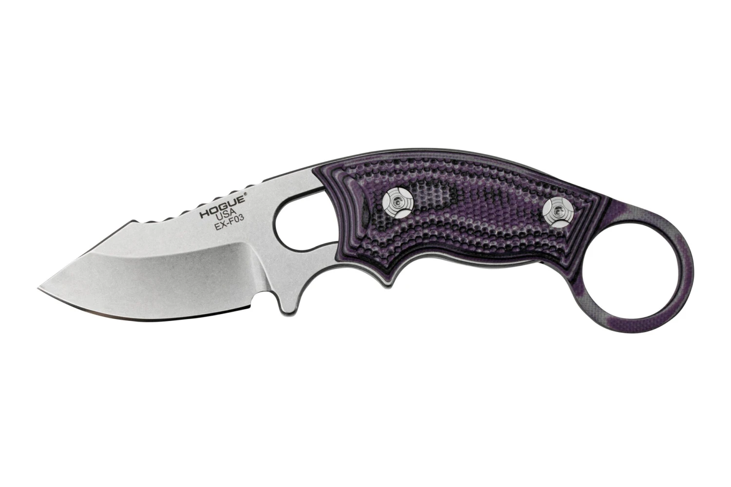 Hogue EX-F03 G-Mascus Purple, 35338 cuchillo de cuello Hogue EX-F03 G-Mascus Purple, 35338 Cuchillo De Cuello -Mejor Cuchillos Tienda HK35338 01 hogue scaled
