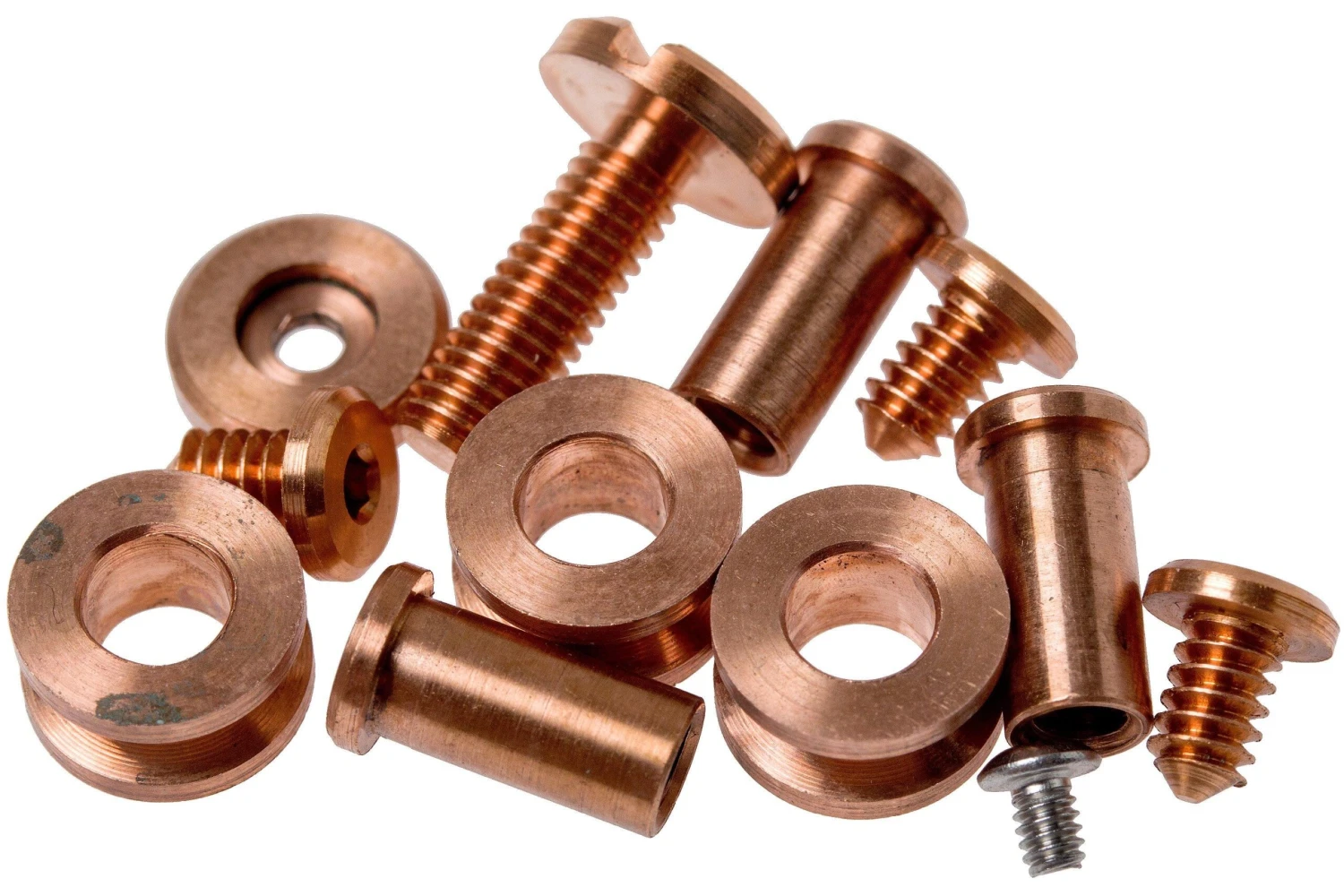 Rick Hinderer Complete Copper hardware set, XM18 3,5” Rick Hinderer Complete Copper Hardware Set, XM18 3,5” -Mejor Cuchillos Tienda HRK CKIT XM18 35 01 rick hinderer knives scaled