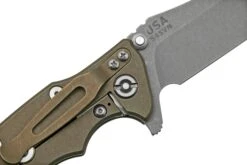 Rick Hinderer Eklipse 3.5” Spearpoint S45VN, Battle Bronze, Earth Brown G10, Navaja -Mejor Cuchillos Tienda HRK EK 35 SP BBR FDE 05 rickhinderer