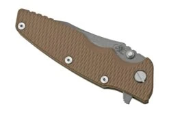 Rick Hinderer Eklipse 3.5” Spearpoint S45VN, Battle Bronze, Earth Brown G10, Navaja -Mejor Cuchillos Tienda HRK EK 35 SP BBR FDE 06 rickhinderer