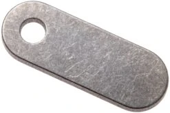Rick Hinderer One Hole Filler Tab Titanium, Stonewashed