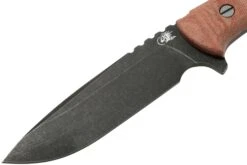 Rick Hinderer Ranch Drop Spanto Battle Black, Red Micarta Cuchillo De Supervivencia -Mejor Cuchillos Tienda HRK TRH DPBB RM 03 rick hinderer knives