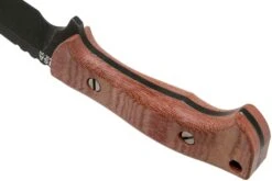 Rick Hinderer Ranch Drop Spanto Battle Black, Red Micarta Cuchillo De Supervivencia -Mejor Cuchillos Tienda HRK TRH DPBB RM 04 rick hinderer knives