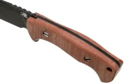 Rick Hinderer Ranch Drop Spanto Battle Black, Red Micarta Cuchillo De Supervivencia -Mejor Cuchillos Tienda HRK TRH DPBB RM 05 rick hinderer knives