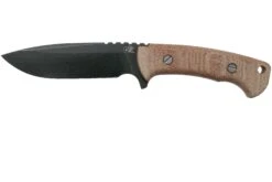 Rick Hinderer Ranch Harpoon Spanto Black DLC Natural Micarta Cuchillo De Supervivencia