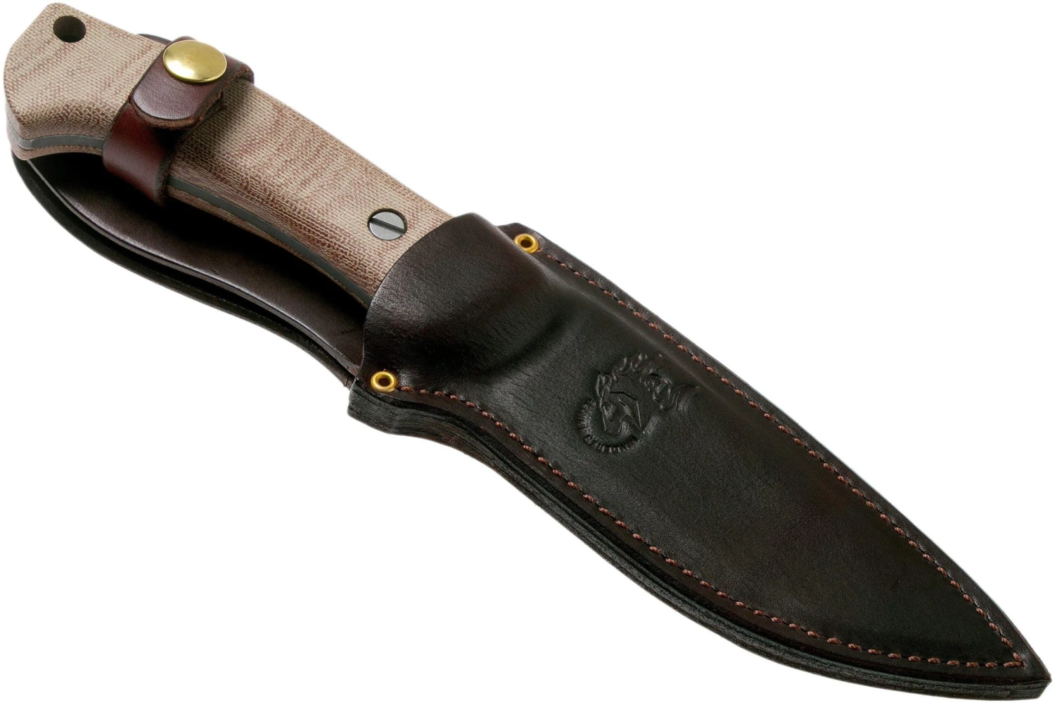 Rick Hinderer Ranch Harpoon Spanto Black DLC Natural Micarta cuchillo de supervivencia Rick Hinderer Ranch Harpoon Spanto Black DLC Natural Micarta Cuchillo De Supervivencia -Mejor Cuchillos Tienda HRK TRH SPSWBK NM 06 rick hinderer knives scaled