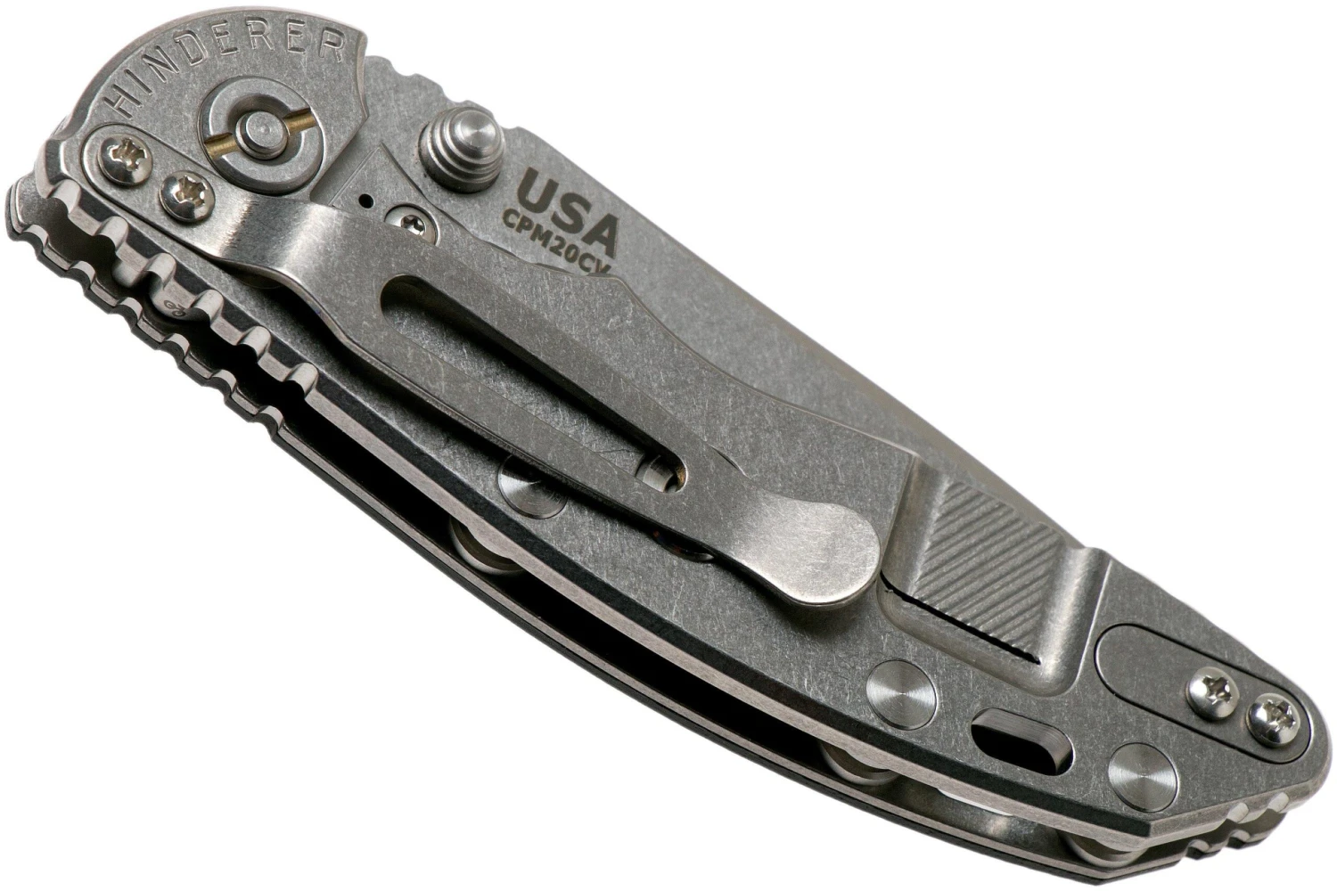 Rick Hinderer XM18 3.0” Spearpoint Non-Flipper CPM 20CV Black G10 navaja Rick Hinderer XM18 3.0” Spearpoint Non-Flipper CPM 20CV Black G10 Navaja -Mejor Cuchillos Tienda HRK XM18 3 SP NF BK 04 rick hinderer knives scaled