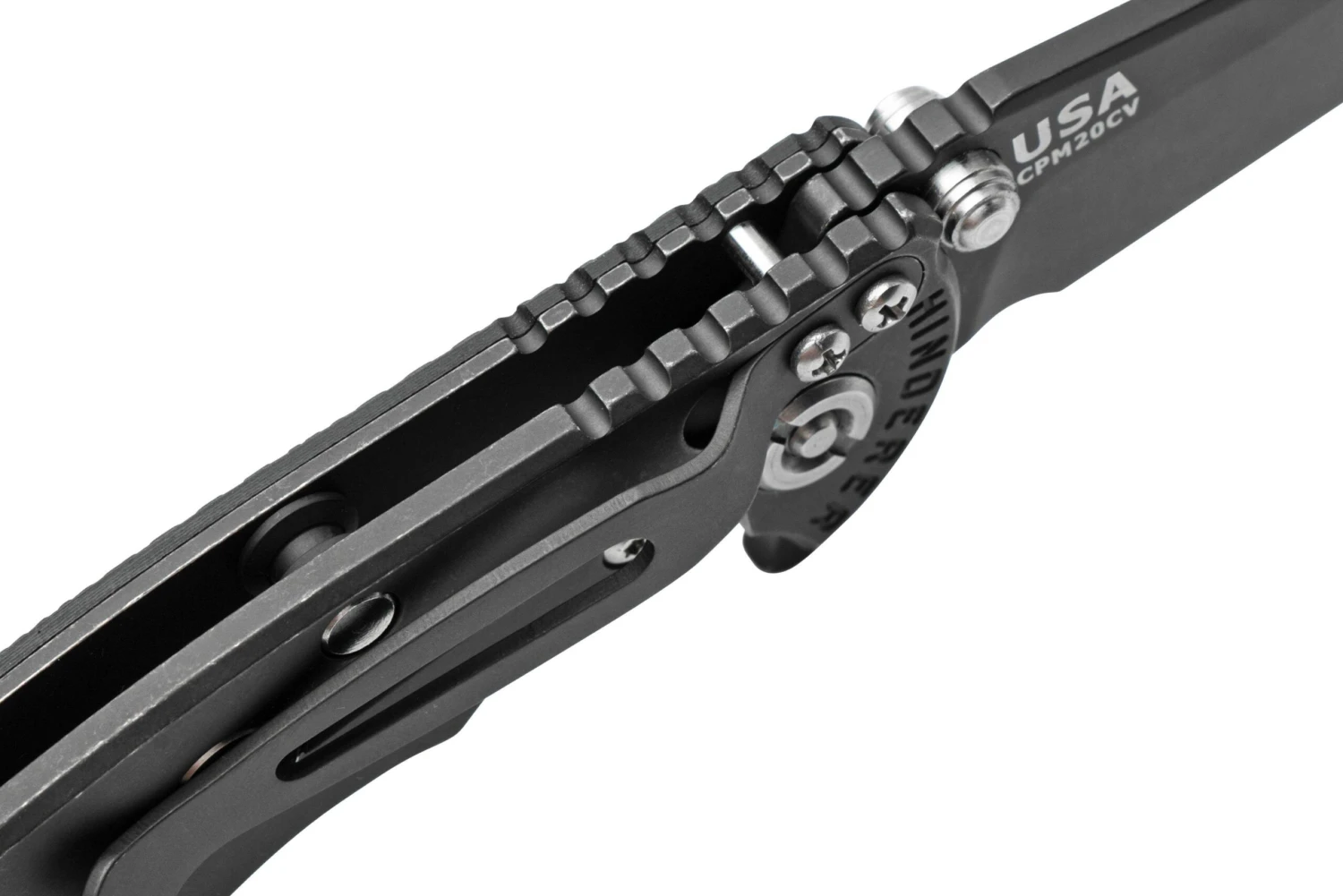 Rick Hinderer XM-18 3" Wharncliffe 20CV Battle Black DLC, Black G10, navaja Rick Hinderer XM-18 3" Wharncliffe 20CV Battle Black DLC, Black G10, Navaja -Mejor Cuchillos Tienda HRK XM18 3 WCBBLB 07 rickhinderer scaled