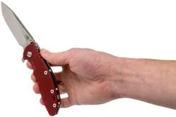 Rick Hinderer XM18 3,5” 20CV Slicer, Red G10 Navaja -Mejor Cuchillos Tienda HRK XM18 35 SLSW RD 08 rick hinderer knives