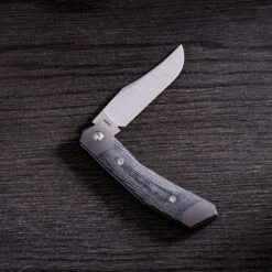 Jack Wolf Cyborg Jack CYBO-01-BLK Black Canvas Micarta, Navaja Slipjoint 2 Jack Wolf Cyborg Jack CYBO-01-BLK Black Canvas Micarta, Navaja Slipjoint -Mejor Cuchillos Tienda JW CYBO 01 BLK 03 jackwolf