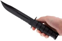 KA-BAR USMC 1214 Parcialmente Dentado, Kraton, Funda Kydex -Mejor Cuchillos Tienda KA1214 05 ka bar ka1214 05