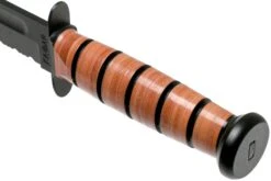 KA-BAR U.S. Army Knife 1219 Cuchillo Fijo, Parcialmente Dentado Con Funda De Cuero -Mejor Cuchillos Tienda KA1219 05 ka bar