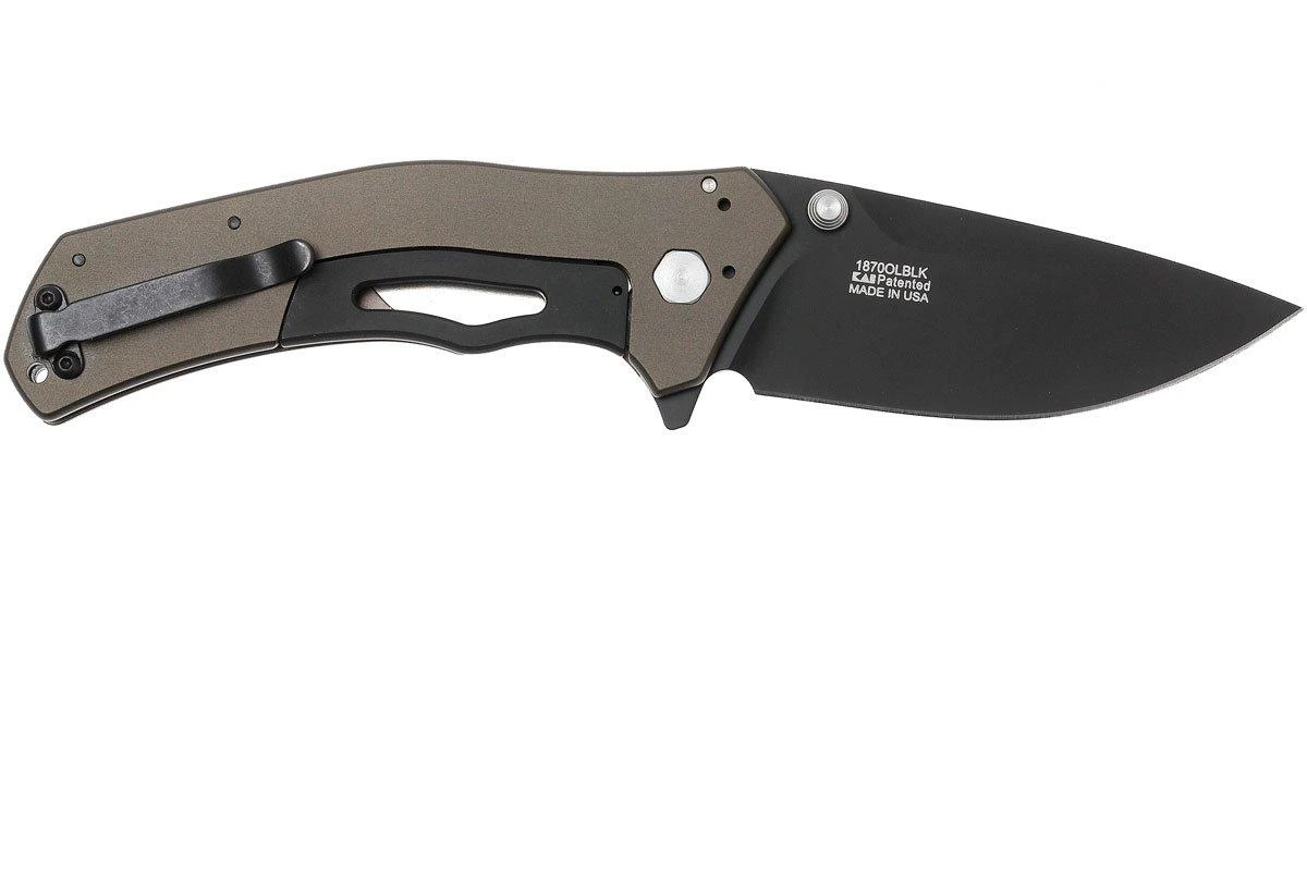 Kershaw Knockout 1870OLBLK navaja, Olive Black Kershaw Knockout 1870OLBLK Navaja, Olive Black -Mejor Cuchillos Tienda KE1870OLBLK 02 kershaw knockout ke1870olblk 02