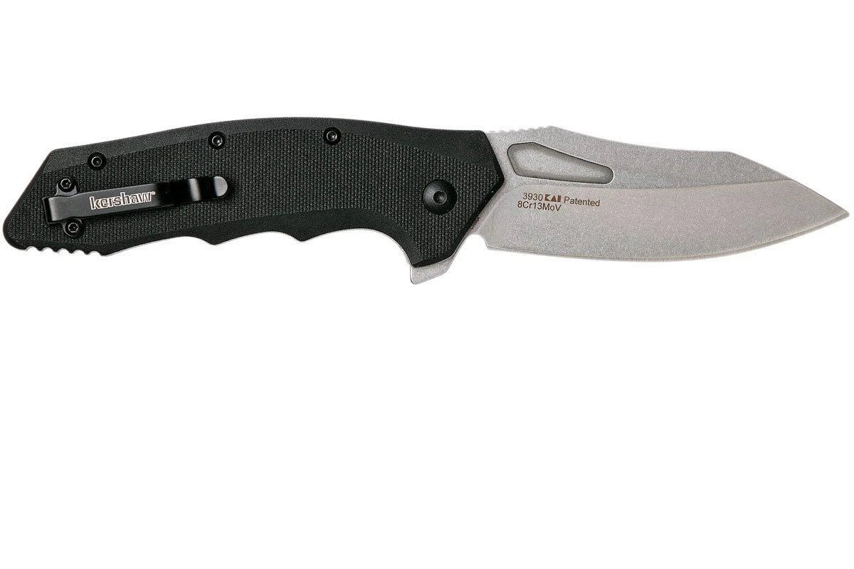 Kershaw Flitch 3930 navaja, Stonewashed Blade Kershaw Flitch 3930 Navaja, Stonewashed Blade -Mejor Cuchillos Tienda KE3930 02 kershaw ke3930 02