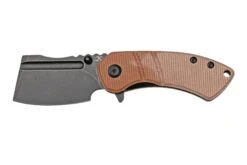Kansept Korvid M T2030A5 Black, Brown Micarta G10 Navaja, Diseño Justin Koch