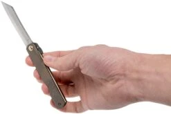 Higonokami Navaja 7,3 Cm HIGOC2, Blue Paper Steel, Brown Black Glitter -Mejor Cuchillos Tienda KT HIGOC2 07 higonokami