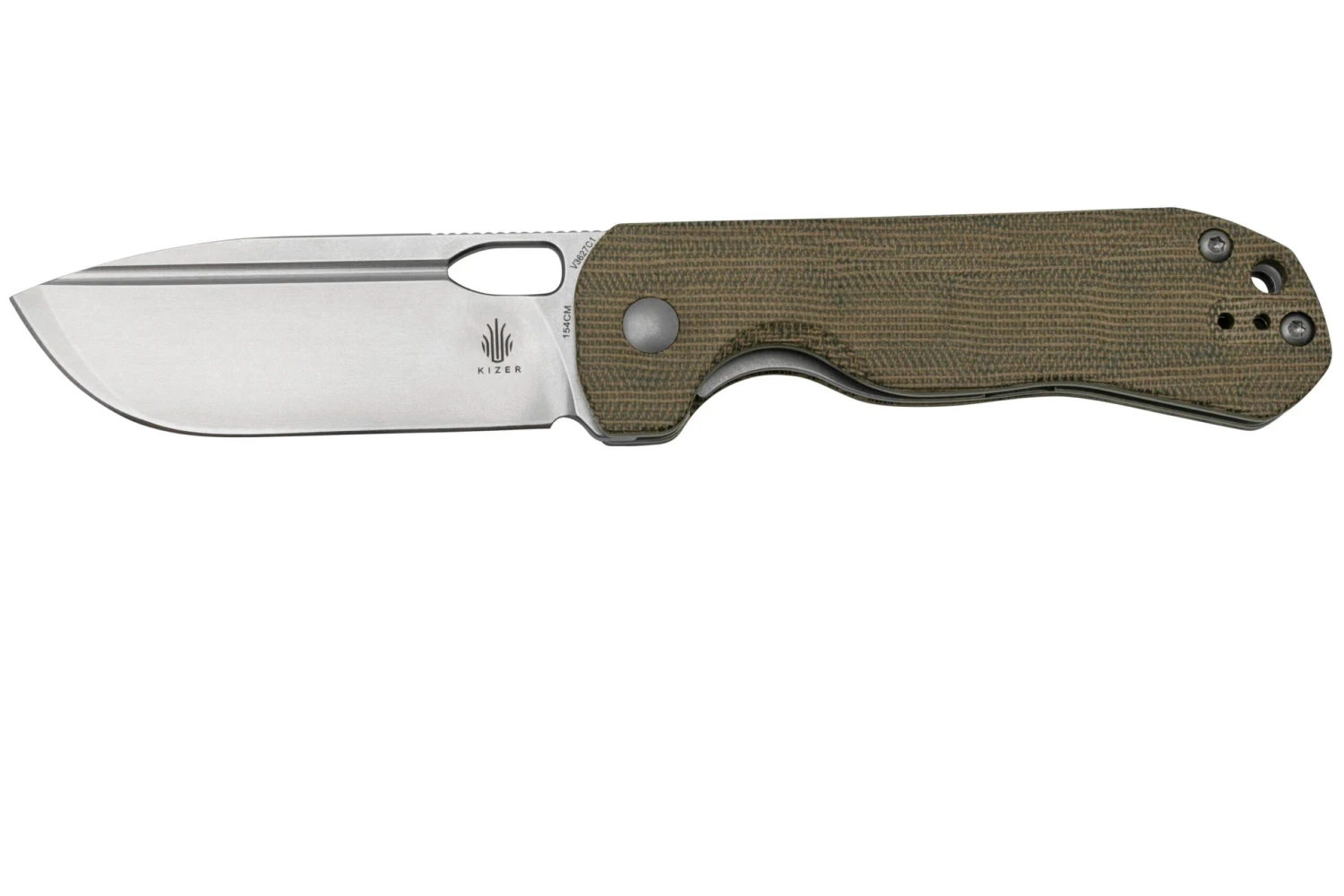 Kizer Bugai V3627C1 Green Micarta, Stonewash, navaja, diseño de D.Antimonov Kizer Bugai V3627C1 Green Micarta, Stonewash, Navaja, Diseño De D.Antimonov -Mejor Cuchillos Tienda KZV3627C1 01 kizer scaled