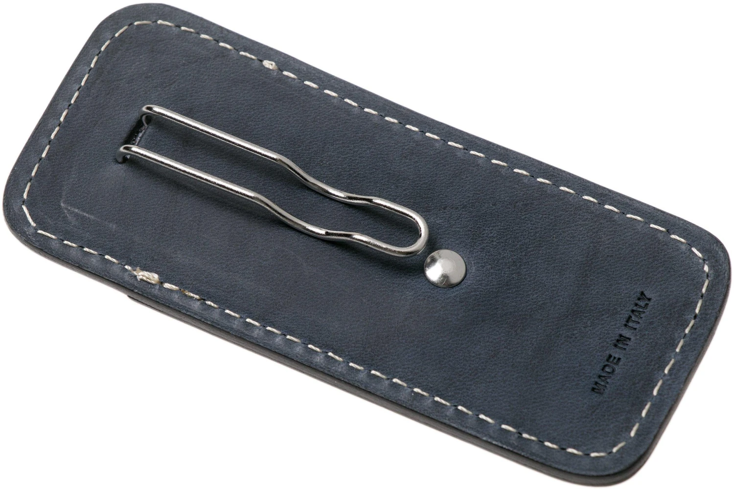 LionSteel 900FDV3 BL funda con clip de bolsillo, cuero azul LionSteel 900FDV3 BL Funda Con Clip De Bolsillo, Cuero Azul -Mejor Cuchillos Tienda LI 900FDV3 BL 02 lionsteel scaled