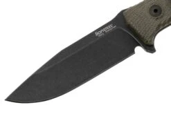 LionSteel M5B Sleipner Black, Green Canvas Micarta Cuchillo De Supervivencia -Mejor Cuchillos Tienda LI M5B CVG 03 lionsteel