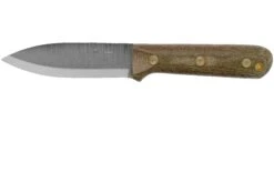 LT Wright Genesis Scandi Grind, A2, Matte Green Micarta, Red Liners, Leather Sheath, Cuchillo Bushcraft