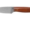 LT Wright Patriot, A2, Polished Natural Micarta, Red Liners, Leather Sheath, Cuchillo De Exterior