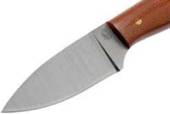 LT Wright Patriot, A2, Polished Natural Micarta, Red Liners, Leather Sheath, Cuchillo De Exterior -Mejor Cuchillos Tienda LT PAT NM RL POL LS 03 lt wright